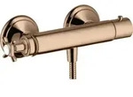 hansgrohe Brausethermostat Axor Montreux AP, 1 Verbr., m Kreuz, polished red gold