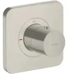 hansgrohe Fertigset Axor Citterio E UP-Thermostat 120x120mm, Edelstahl-Optik