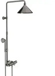 hansgrohe Showerpipe Axor m TH, Kopfbrause, 240mm, 2jet, pol. bla vc