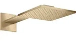 hansgrohe Kopfbrause Axor m Br.Arm, 250x250mm, 2jet, brush. bronze