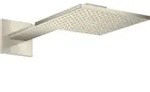 hansgrohe Kopfbrause Axor m Br.Arm, 250x250mm, 2jet, brush. nickel