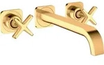 hansgrohe Fertigset Axor Citterio E UP-3-Loch-Waschtischarmatur, A 220mm, Ros, po gol