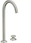 hansgrohe 2-Loch-Waschtischarmatur Sel. 260 Axor One A 165mm, m Pus-Op-Abl,