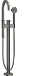 hansgrohe Wannen-Einhebelmischer Axor One Ausl. 220mm, bodensteh., pol. bla chrome
