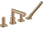 hansgrohe Fertigmontageset Axor Uno 4-L-BW-Rand-Arm., m Zerogr, brush. r gol
