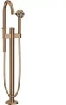 hansgrohe Wannen-Einhebelmischer Axor One Ausl. 220mm, bodensteh., brush. red gold