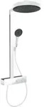hansgrohe Brause-Set Rainfinity m Thermostat, Brausekopf 360mm, mattwei&szlig;