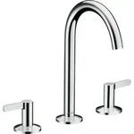 hansgrohe 3-Loch-Waschtischarmatur 170 Axor One A 140mm, m Pus-Op-Abl, m Hebel, ch
