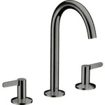 hansgrohe 3-Loch-Waschtischarmatur 170 Axor One A 140mm, m Pus-Op-Abl, m HG, pol. bla