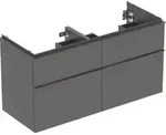 Geberit Doppelwaschtisch-Unterschrank iCon 118,4x61,5x47,6cm, 4 Laden, la. m/la. ma