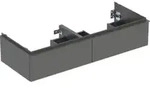 Geberit Doppelwaschtisch-Unterschrank iCon 118,4x24,7x47,6cm, 2 Laden, la. m/la. ma