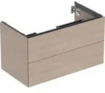 Geberit Waschtischunterschrank One 88,8x50,4x47cm, Eiche/Mela Holz, 2 Laden