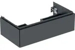 Geberit Waschtischunterschrank One 88,8x50,4x47cm, matt-sw, 1 Schubladen