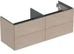 Geberit Waschtischunterschrank One 133,2x50,4x47cm, 4 L, Eiche/Mela Holzst.