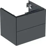 Geberit Waschtischunterschrank One 59,2x50,4x47cm, matt-sw, 2 Schubladen