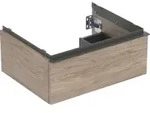 Geberit Waschtischunterschrank iCon 59,2x24,7x47,6cm, nuss/Griff lava matt