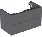 Geberit Waschtischunterschrank One 88,8x50,4x47cm, lava/lackiert m, 2 Laden