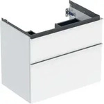 Geberit Waschtischunterschrank iCon 74x61,5x47,6cm, 2 L, w/lack. hgl/Gr. vc