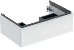 Geberit Waschtischunterschrank iCon 74x24,7x47,6cm, we. matt/Griff wei&szlig; matt