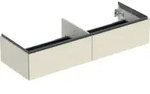 Geberit Waschtischunterschrank One 133,2x50,4x47cm, 2 L, sand-grau/l hg