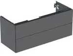 Geberit Waschtischunterschrank One 118,4x50,4x47cm, lava/lackiert m, 2 L