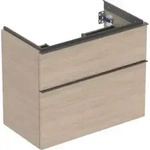 Geberit Waschtischunterschrank iCon 74x61,5x41,6cm, 2 L, Eiche/Gr. la. ma