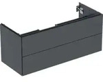 Geberit Waschtischunterschrank One 118,4x50,4x47cm, matt-sw, 2 Schubladen