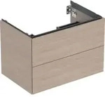 Geberit Waschtischunterschrank One 74x50,4x47cm, Eiche/Mela Holz, 2 Laden