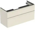 Geberit Waschtischunterschrank iCon 118,4x61,5x47,6cm, 2 L, sa hgl/Gr. sa ma