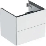 Geberit Waschtischunterschrank One 59,2x50,4x47cm, w/lack. ma, 2 Schubladen