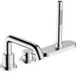 hansgrohe 3-Loch-Einhebel-Bidetarmatur Tecturis S Ausladung 194mm, chrom