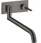hansgrohe Sp&uuml;ltisch-Wandeinhebelmischer Axor Uno UP, brushed black chrome