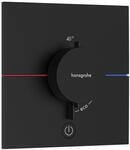 hansgrohe Thermostat ShowerSelect Comfort E UP, f 1 Verbr. u. 1 zus. Abg., matt-sw