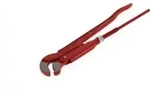 Gedore red 45&deg; abgewinkelte Eck-Rohrzange, Spannweite 67 mm/2 Zoll, S-Maul, massiv,