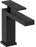 hansgrohe Einhebel-Waschtischarmatur Tecturis E Ausl. 144mm, o. Abl.garn, mattschwarz