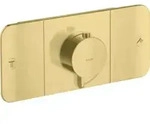 hansgrohe Fertigmontageset Axor One UP-Thermostat., 2 Verbr., brushed brass