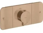 hansgrohe Fertigmontageset Axor One UP-Thermostat., 2 Verbr., brush. r gold
