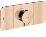 hansgrohe Fertigmontageset Axor One UP-Thermostat., 2 Verbr., pol. red gold