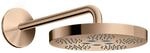 hansgrohe Kopfbrause Axor One mit Brausearm, 1jet, polished red gold