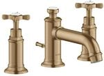 hansgrohe 3-Loch-Waschtischarmatur 30 Axor Montreux A 143mm, m Kreuz, ZugstAblGar, b
