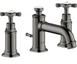 hansgrohe 3-Loch-Waschtischarmatur 30 Axor Montreux A 143mm, m Kreuz, ZugstAblGar, po