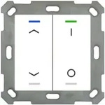 MDT technologies Taster Light 55 2-fach RGBW, rws/gl&auml; BE-TAL5502.C1