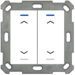 MDT technologies Taster Light 55 2-fach RGBW,rws/gl&auml;,Jalou. BE-TAL5502.A1