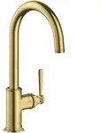 hansgrohe Sp&uuml;ltisch-Einhebelmischer 260 Axor Montreux mit Schwenkauslauf, brushed