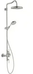 hansgrohe Showerpipe Axor Montreux m TH, Kopfbrause, 240mm, 1j, Edelstahl-Optik