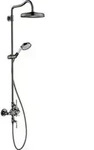 hansgrohe Showerpipe Axor Montreux m TH, Kopfbrause, 240mm, 1j, pol. bla vc