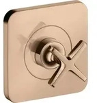 hansgrohe Fertigset Axor Citterio E UP-Absperrvtl. 120x120mm, pol. red gold