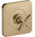 hansgrohe Fertigset Axor Citterio E UP-Absperrvtl. 120x120mm, brushed bronze
