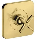 hansgrohe Fertigset Axor Citterio E UP-Absperrvtl. 120x120mm, pol. gol optic