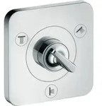 hansgrohe Fertigset Axor Citterio E UP-Ab- + Um-V 120x120mm, Edelstahl-Optik
